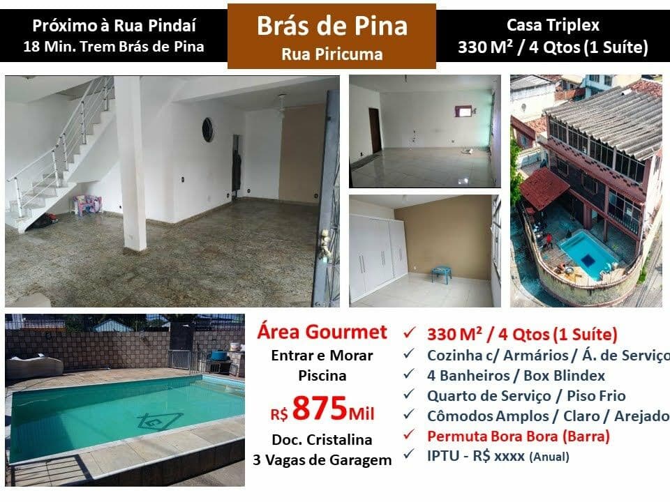 Casa Brás de Pina Piricuma 330M²