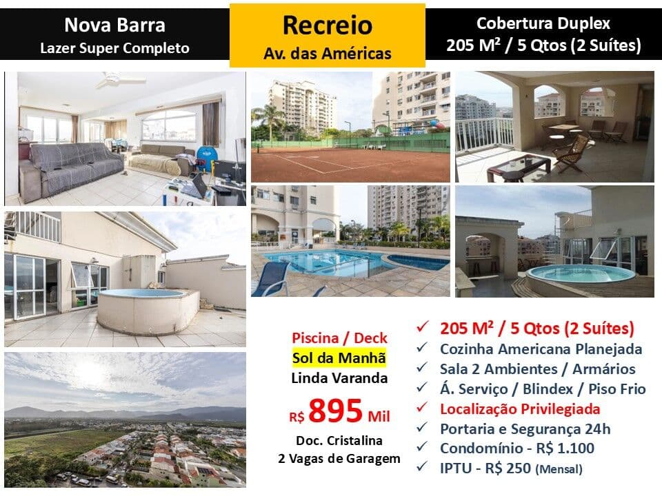 Cob Recreio Nova Barra 205M²