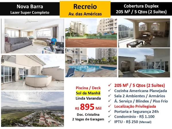 Cob Recreio Nova Barra 205M²