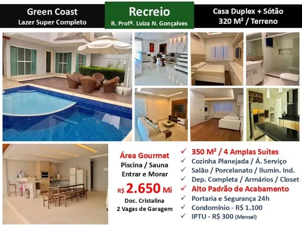 Casa Recreio Green Coast 320M²