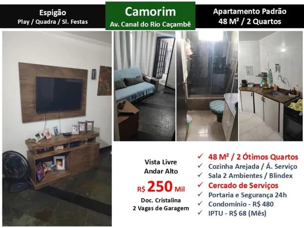 Apto Barra da Tijuca Camorim Espigão 48M²