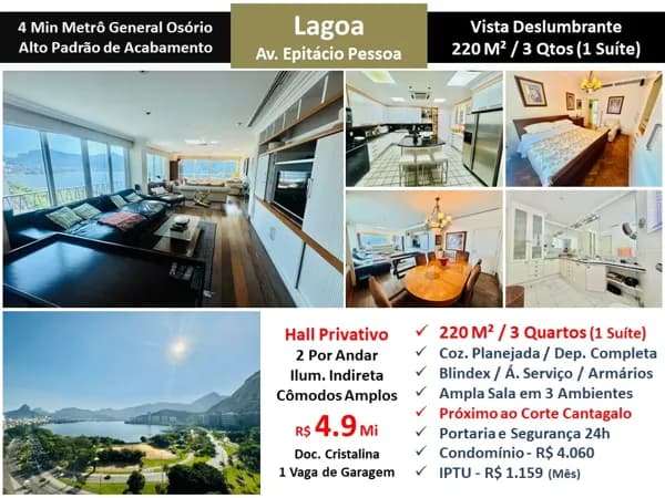 Apto Lagoa Epitácio Pessoa 220M² 2