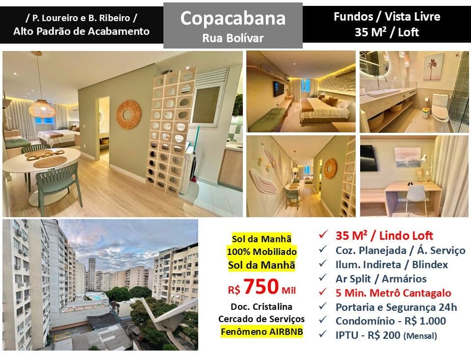 Apto Copacabana Bolivar 35M²