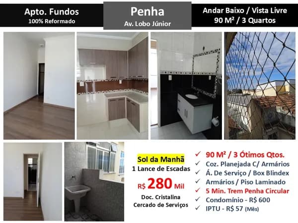 Apto Penha Lobo Júnior 90M²