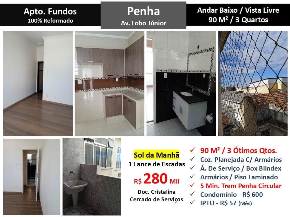 Apto Penha Lobo Júnior 90M²