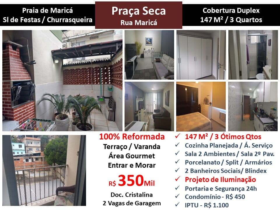 Cob JPA Praca Seca Praia de Maricá 147M²