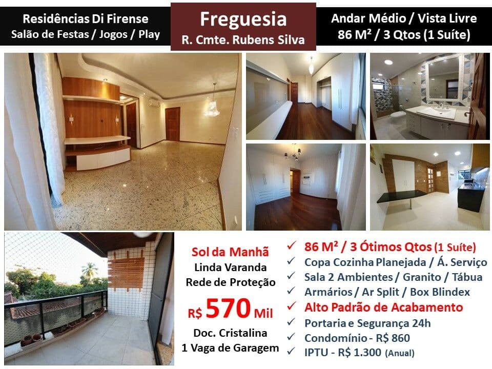 Apto JPA Freguesia Di Firense 86M²