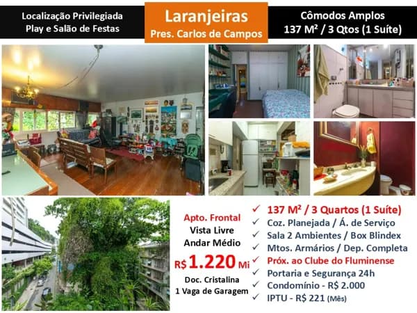 Apto Laranjeiras Carlos de Campos 137M²