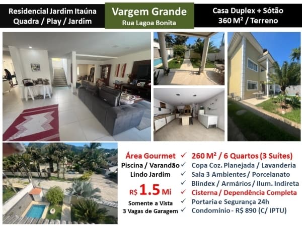 Casa Vargem Grande Jardim Itaúna 260M²