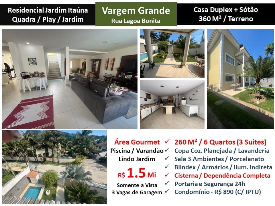 Casa Vargem Grande Jardim Itaúna 260M²