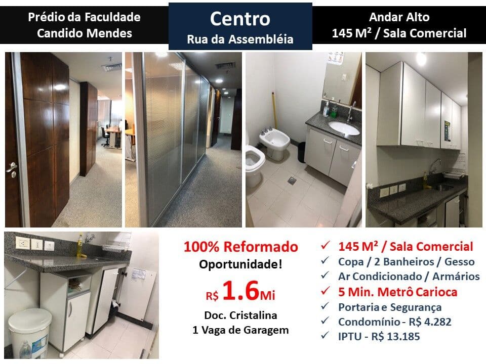 Sala Centro Assembleia 145M²