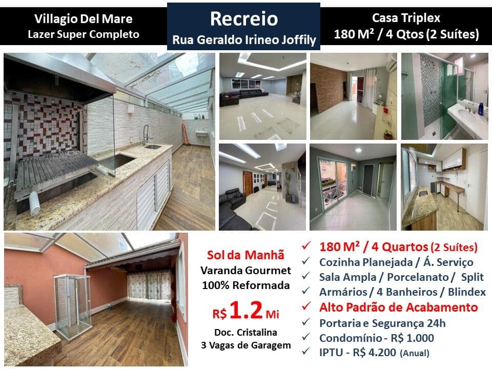 Casa Recreio Villagio Del Mare 180M² 6