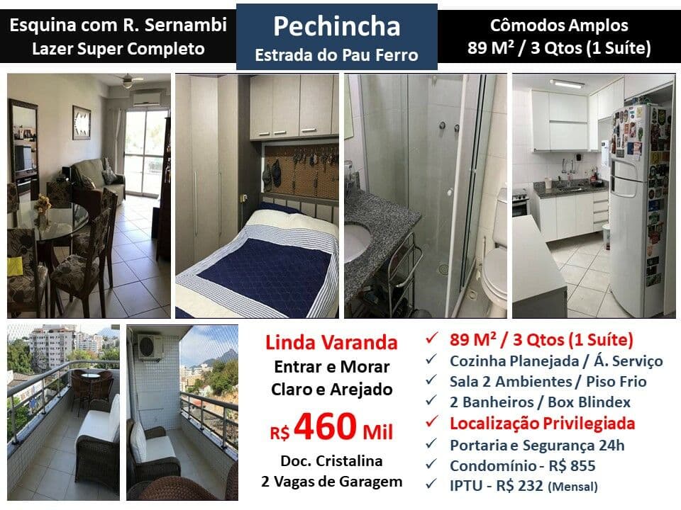 Apto JPA Pechincha Pau Ferro 89M²