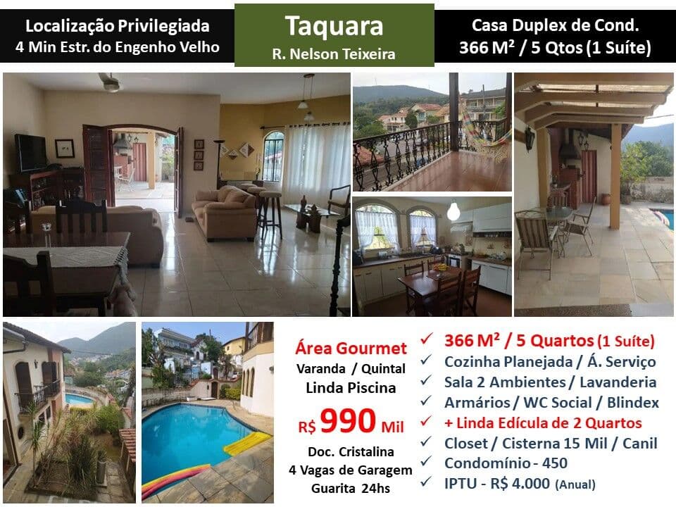 Casa JPA Taquara Nelson Teixeira 366M²