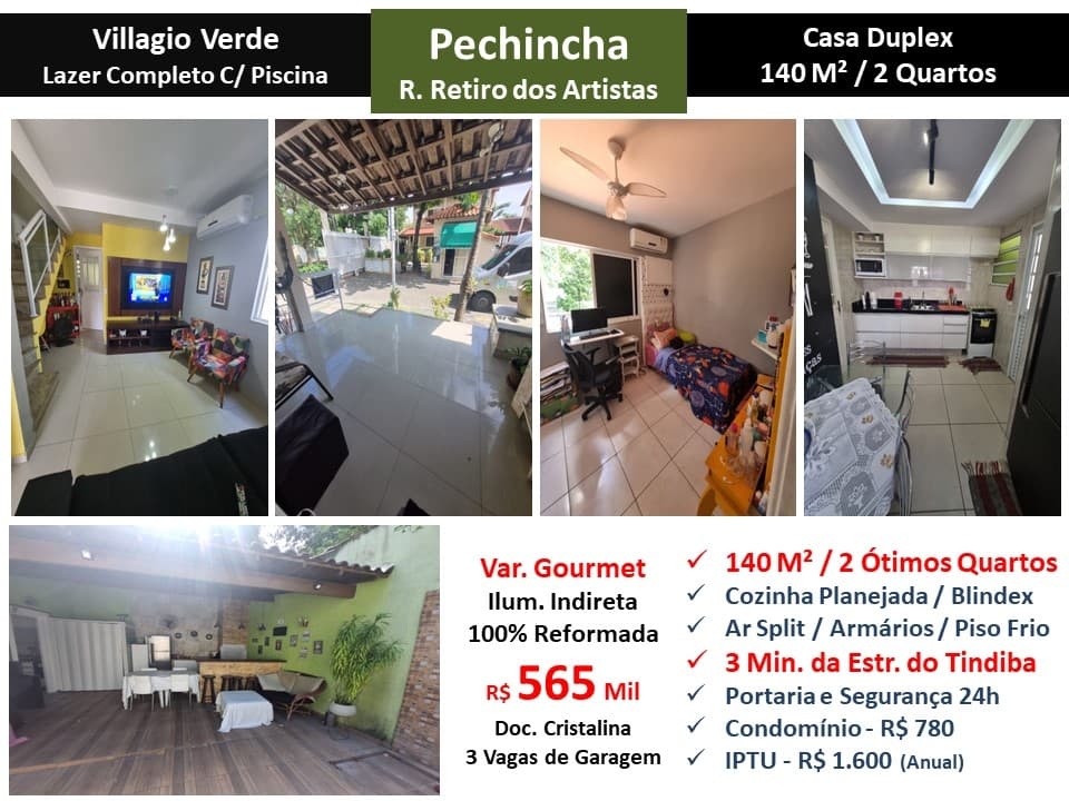 Casa JPA Pechincha Villagio Verde 140M²