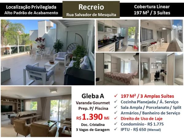 Cob Recreio Gleba A Salvador de Mesquita 197M² Linear
