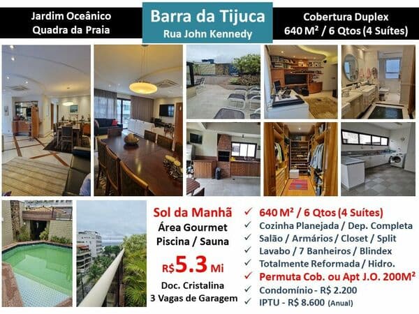 Cob Barra da Tijuca JO John Kennedy 640M²