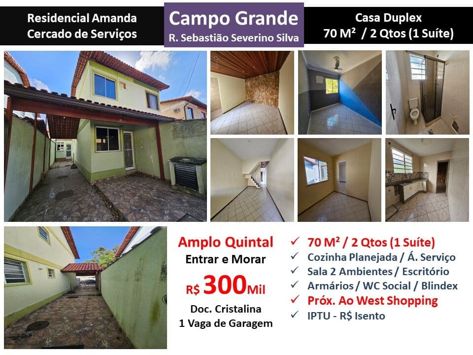Casa Campo Grande Residencial Amanda 70M²