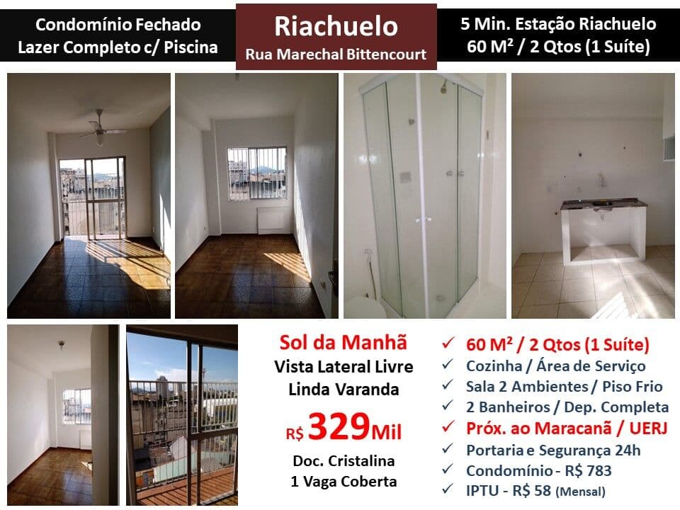 Apto Riachuelo Mal. Bittencourt 60M²