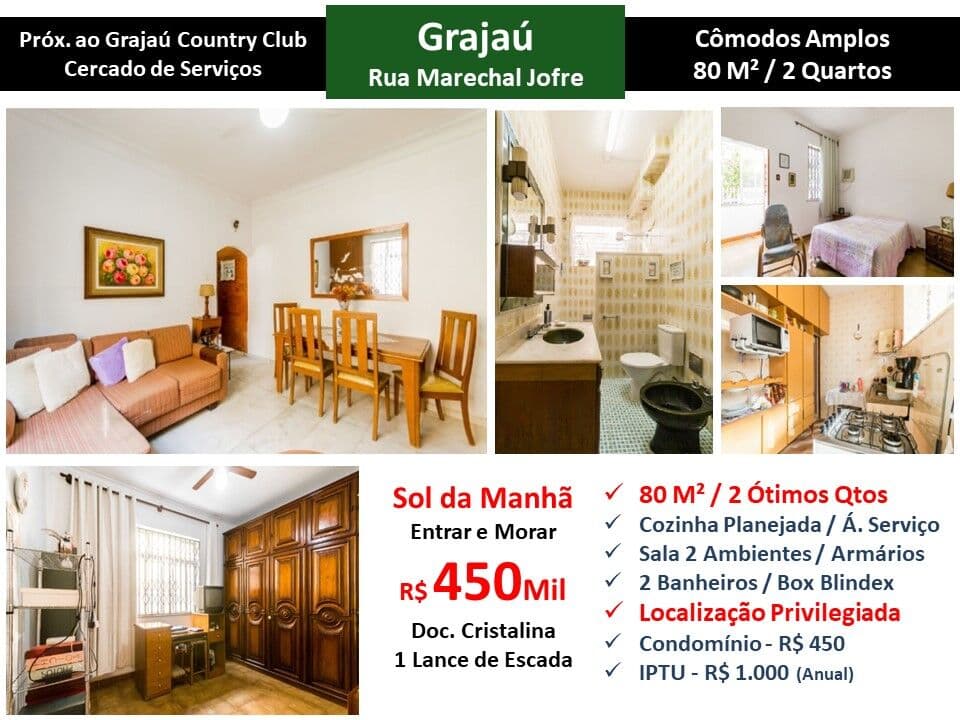 Apto Grajaú Marechal Jofre 80M²