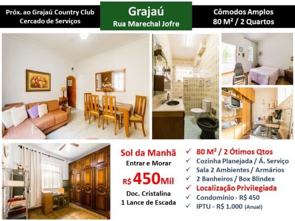 Apto Grajaú Marechal Jofre 80M²