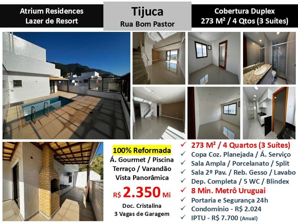 Cob Tijuca Atrium Loft 273M²