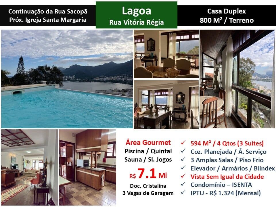 Casa Lagoa Vitória Régia 594M²