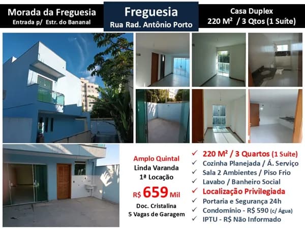 Casa JPA Freguesia Morada da Freguesia 220M²