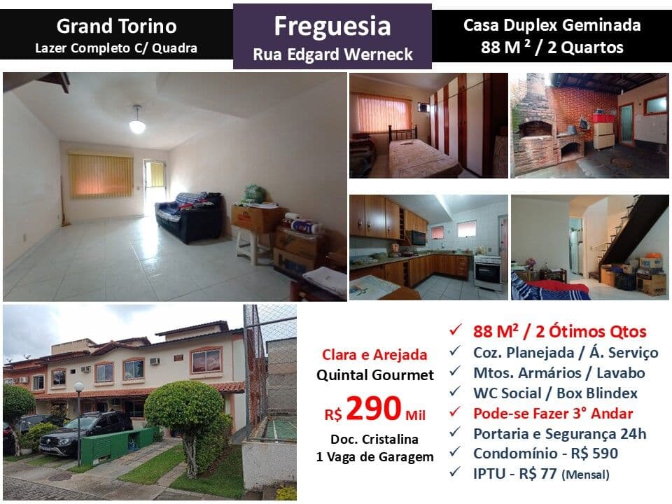 Casa JPA Freguesia Edgard Werneck Grand Torino 88M²