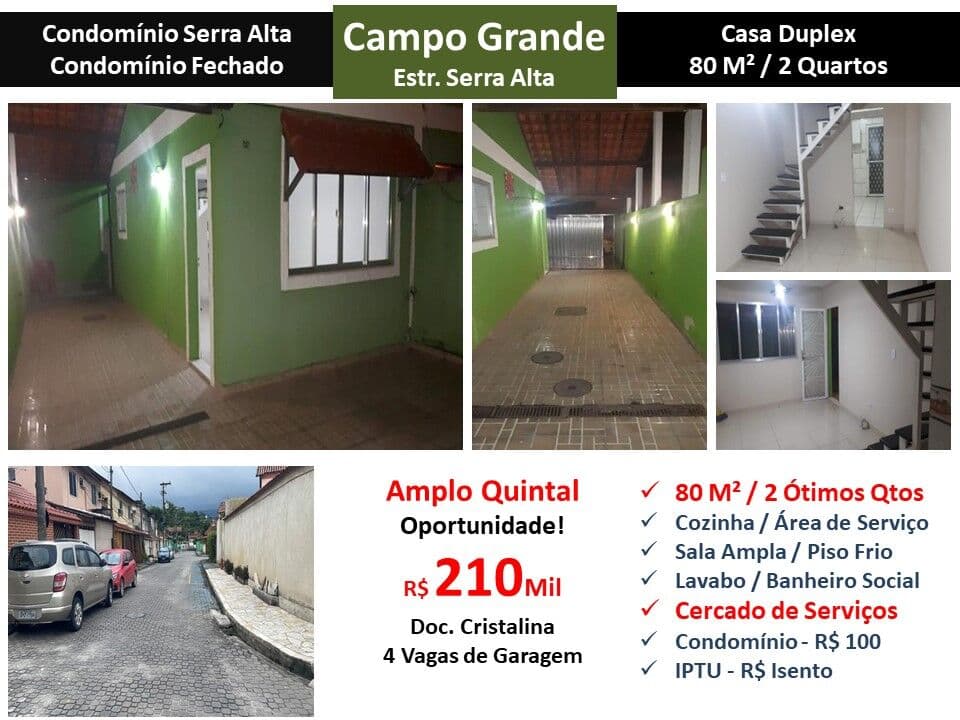 Casa Campo Grande Serra Alta 80M²