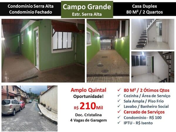 Casa Campo Grande Serra Alta 80M²