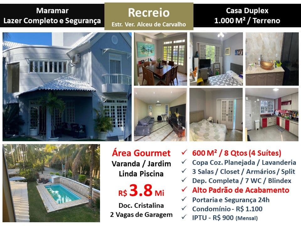 Casa Recreio Maramar 600M² 2