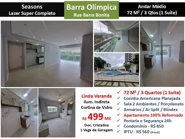 Apto Barra da Tijuca Camorim Seasons 72M² 4