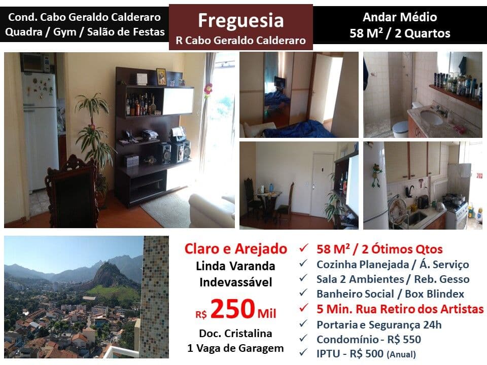 Apto Freguesia Geraldo Calderaro 58M²