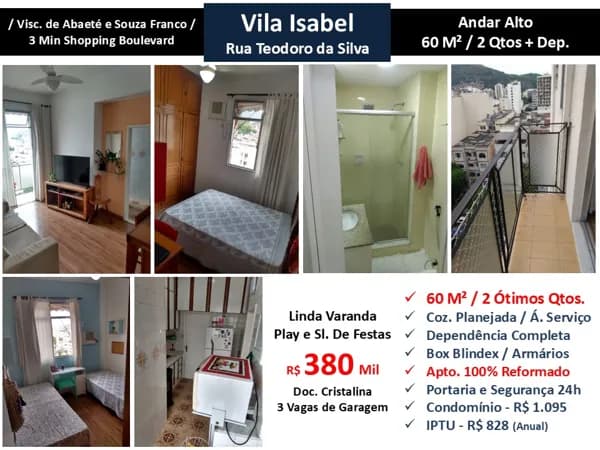 Apto Vila Isabel Teodoro da Silva 60M² 2