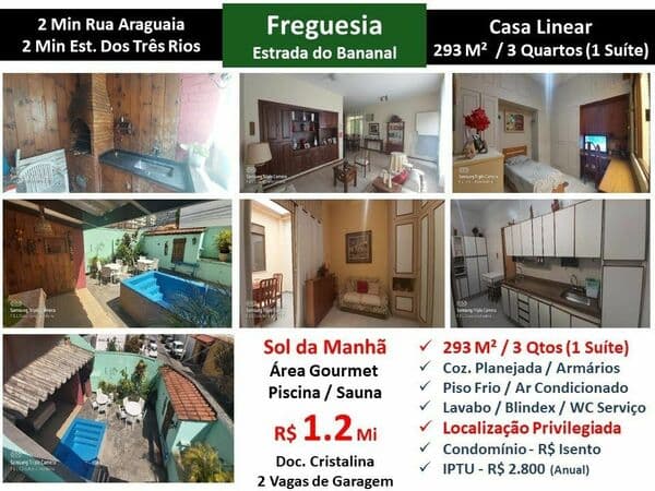 Casa JPA Freguesia Bananal 293M²