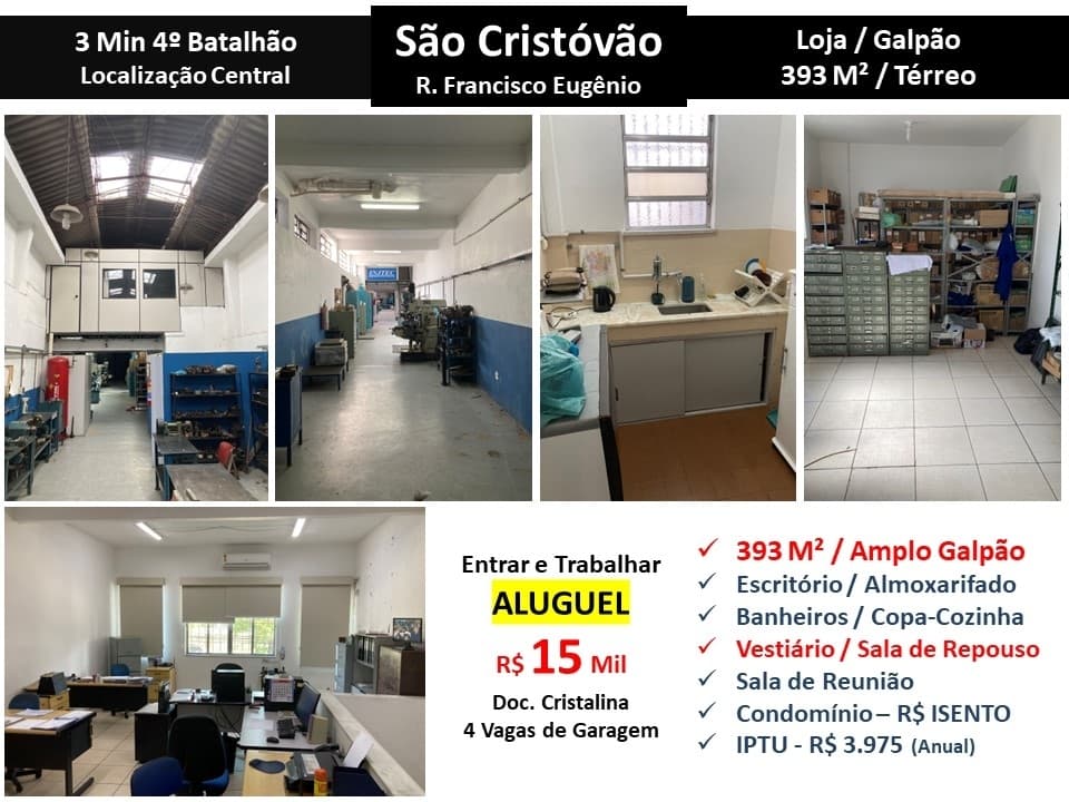 Galpão São Cristovão Francisco Eugênio 393M²