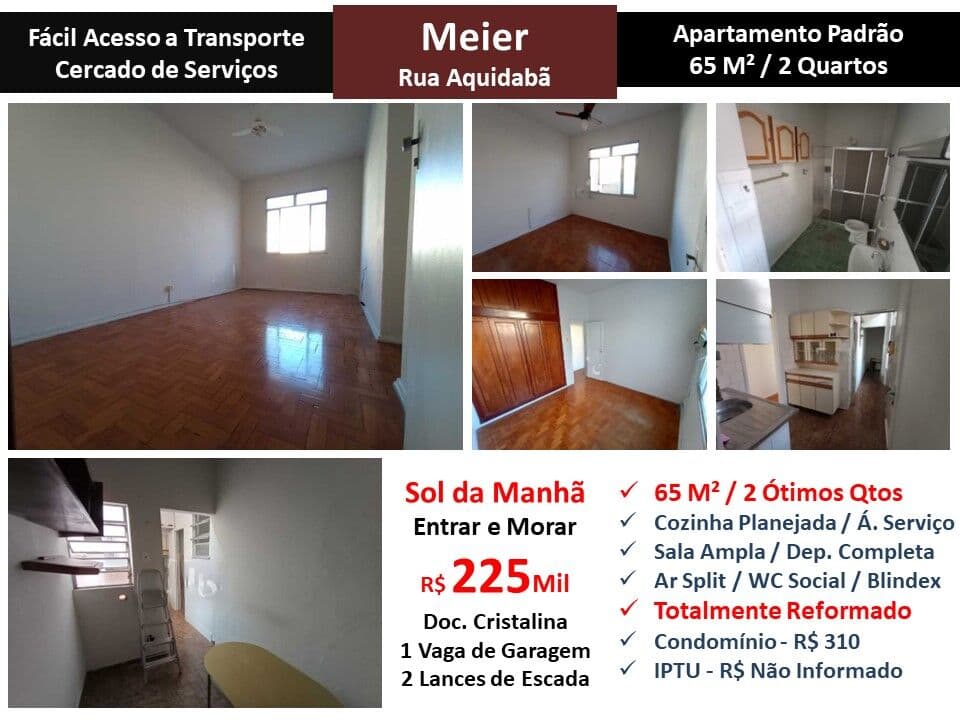 Apto Meier Aquidabã 65M²