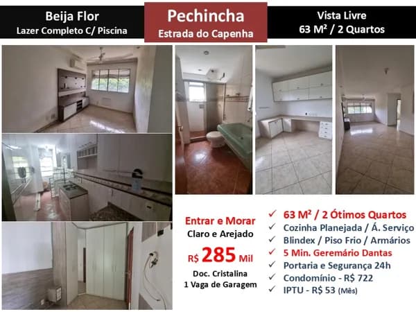 Apto JPA Pechincha Capenha Beija Flor 63M² 2