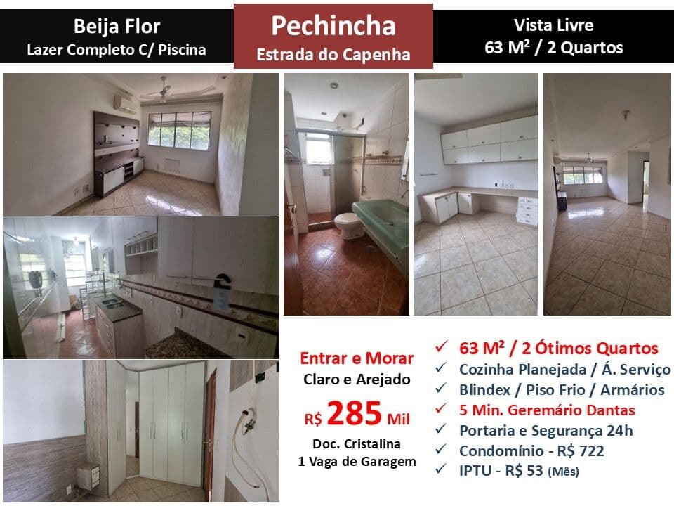 Apto JPA Pechincha Capenha Beija Flor 63M² 2