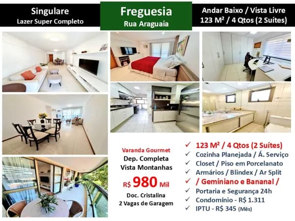 Apto JPA Freguesia Araguaia Singulare 123M² 3