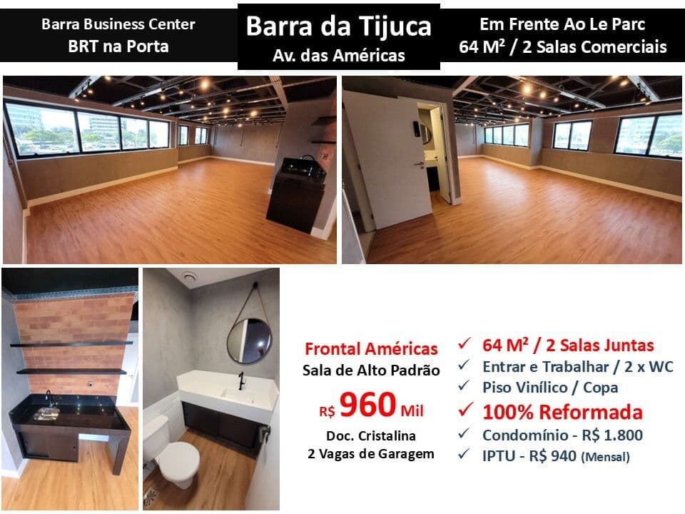 Sala Barra da Tijuca Barra Business Center 64M²