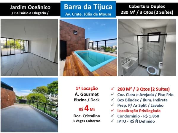 Cob Barra da Tijuca JO Julio de Moura 280M²
