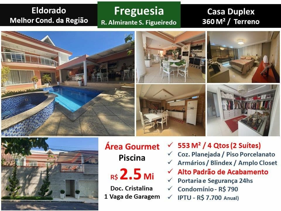 Casa JPA Freguesia Eldorado 553M²