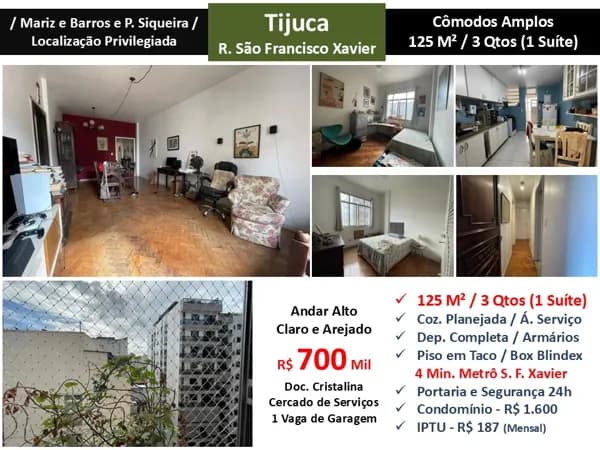 Apto Tijuca S.F. Xavier 125M²