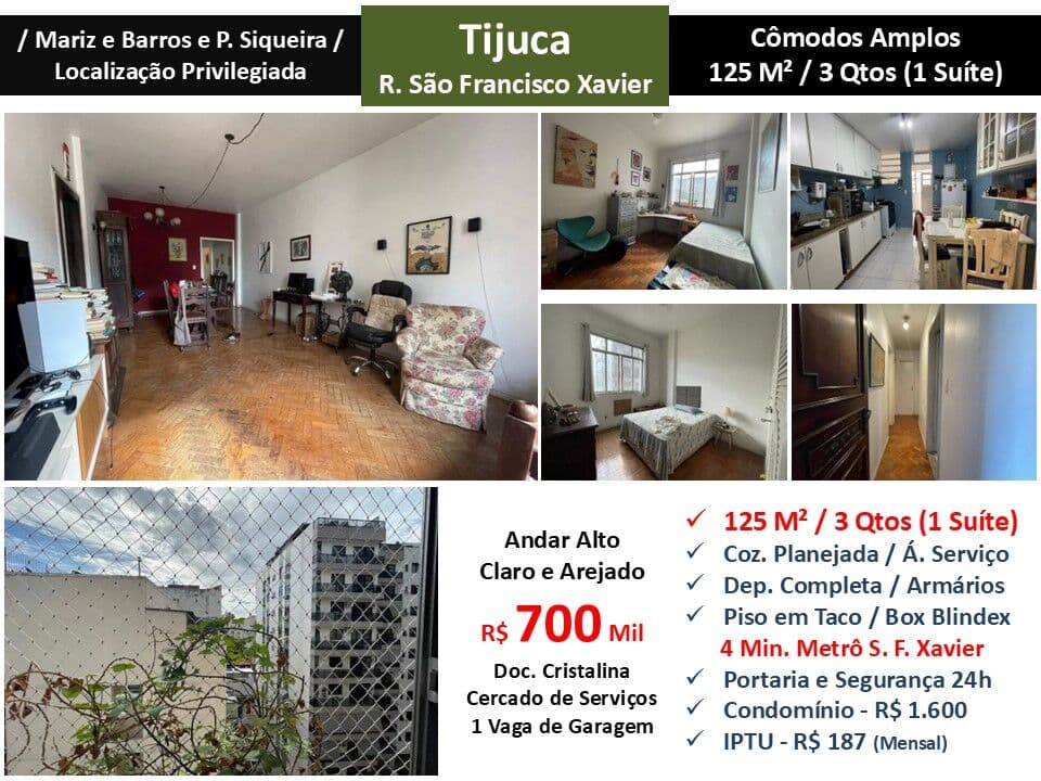 Apto Tijuca S.F. Xavier 125M²