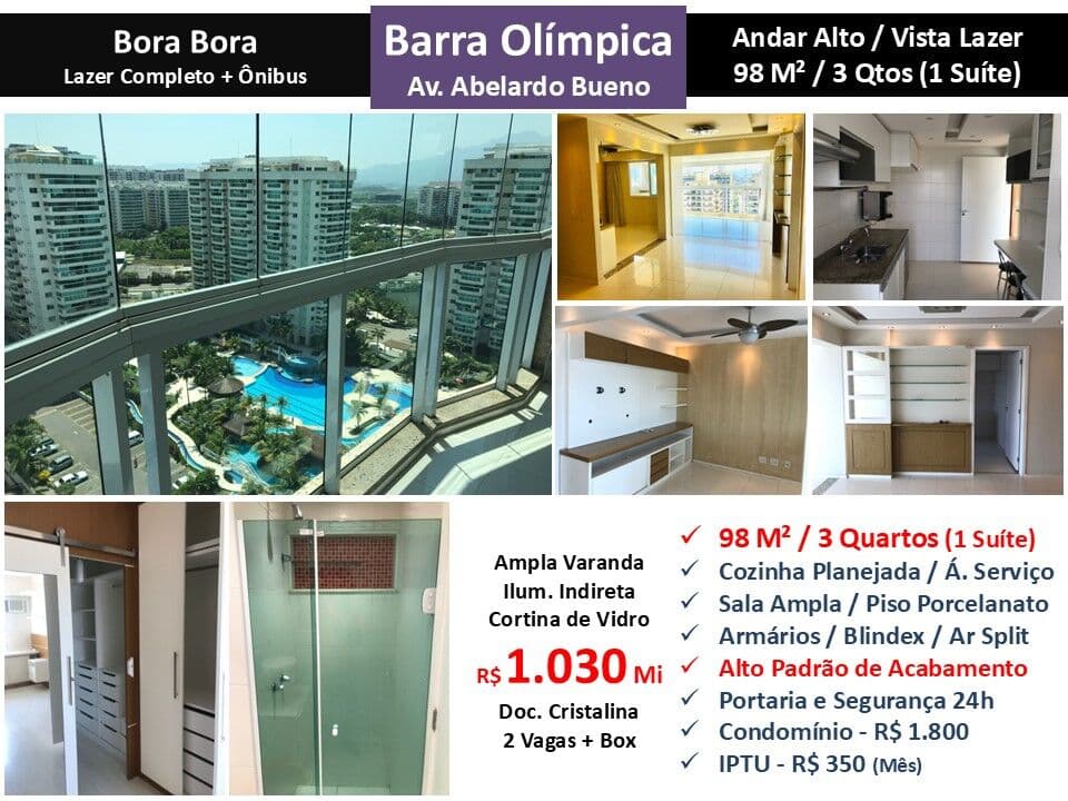 Apto Barra Olímpica Bora Bora 98M²