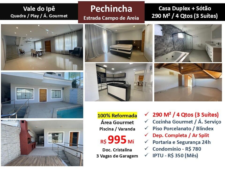 Casa JPA Pechincha Vale do Ipê 290M²