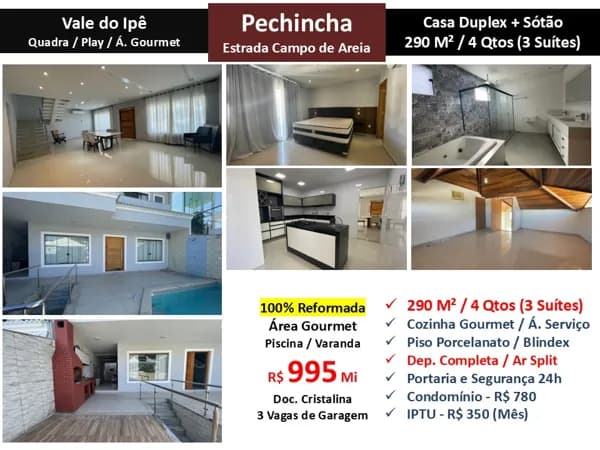 Casa JPA Pechincha Vale do Ipê 290M²