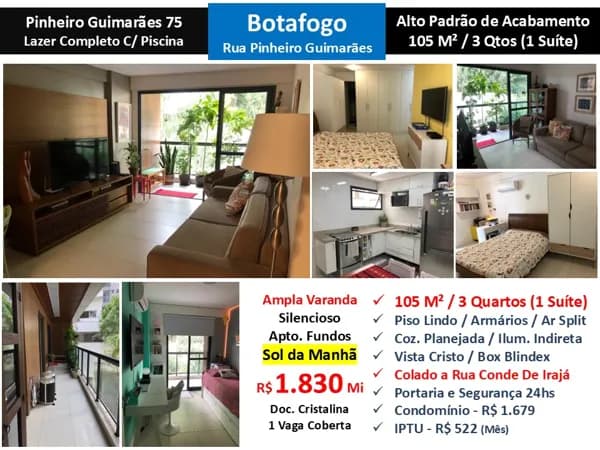 Apto Botafogo Pinheiro Guimarães 75 105M² 2